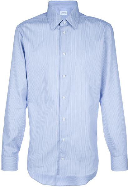 Armani Classic Shirt in Blue for Men - Lyst