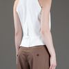 Balenciaga Cowl Neck Top in White - Lyst