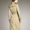 Burberry Prorsum Whipstitchtrim Trenchcoat in Beige (honey) - Lyst