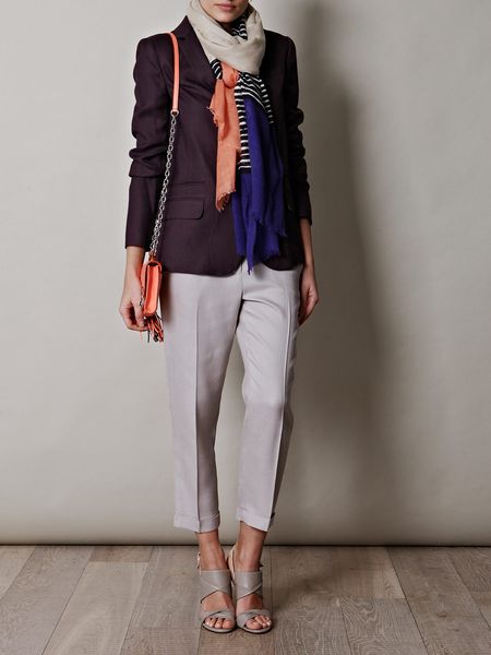 Diane Von Furstenberg Linescape Scarf in Purple - Lyst