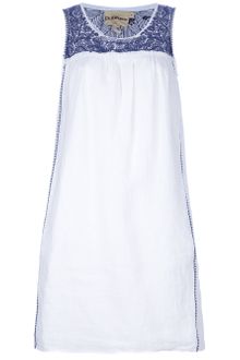 DKNY Embroidered Sleeveless Dress - Lyst