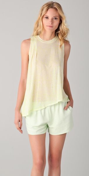 Elizabeth And James Printed Vinnie Tee in Yellow - Lyst