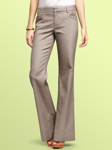 Gap Perfect Trouser Pants in Gray (gray stucco) - Lyst