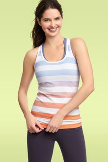 Gap Gapfit Striped Racerback Tank - Lyst