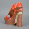 Jeffrey Campbell Leather Sandals in Orange - Lyst