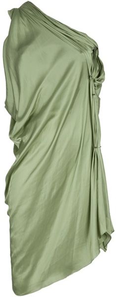 Lanvin Asymmetrical Dress - Lyst
