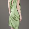 Lanvin Asymmetrical Dress in Green - Lyst