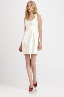 Nanette Lepore Cotton Pique Dress - Lyst