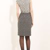 Oscar De La Renta Belted Silk Tweed Dress in White (ivory) - Lyst