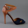 Ralph Lauren Cross Strap Sandal in Blue (navy) - Lyst