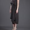Rick Owens Draped Dress in Brown - Lyst