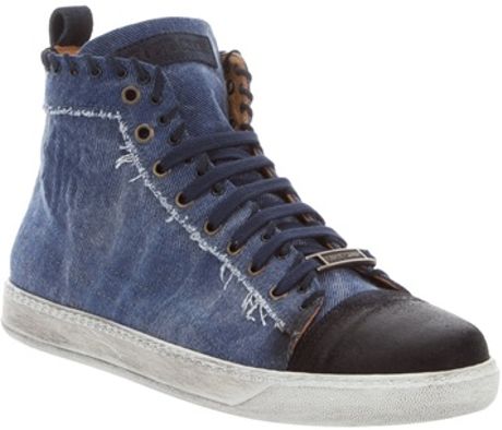 Roberto Cavalli Denim Hitop in Blue for Men (denim) - Lyst