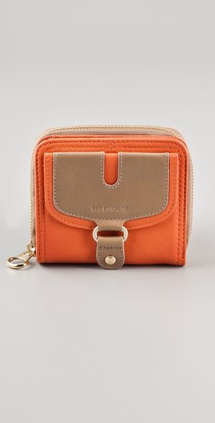 See By Chloé Pansy Square Zipped Wallet in Orange (clay) - Lyst