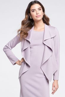 St. John Collection Ruffle Milano Knit Jacket - Lyst