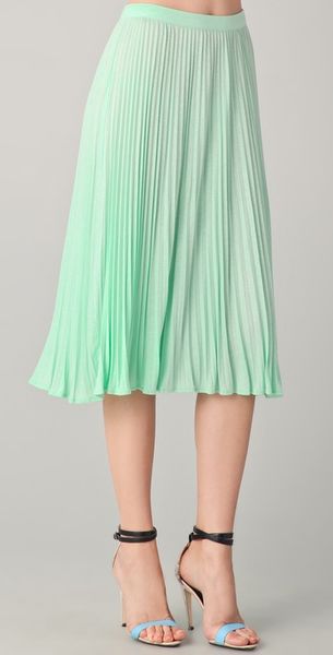 Tibi Pleated Skirt - Lyst