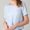 Tibi Tie Front Blouse in Blue (powder) - Lyst
