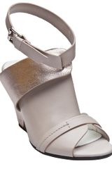 Zero + Maria Cornejo Metallic Leather Sandal