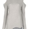 3.1 Phillip Lim Cut Out Top in Gray (nude) - Lyst