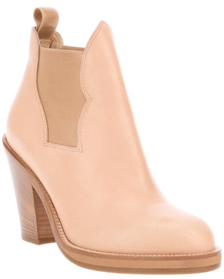 Acne Star Boot in Pink (beige) - Lyst