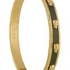 Alexander Mcqueen Enameled Skull Bangle in Blue (gold) - Lyst