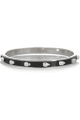 Alexander McQueen Enameled Skull Bangle