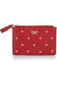 Anya Hindmarch Floyd Heartstudded Leather Coin Purse - Lyst
