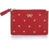 Anya Hindmarch Floyd Heartstudded Leather Coin Purse in Red - Lyst