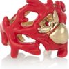 Aurelie Bidermann Aphrodite Enameled 18karat Gold Ring in Gold - Lyst