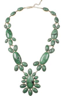 Aurelie Bidermann Cherokee 18karat Goldplated Turquoise Necklace - Lyst