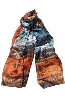 Balmain Printed Silk Scarf - Lyst