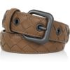 Bottega Veneta Intrecciato Leather Belt in Brown (taupe) - Lyst