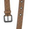 Bottega Veneta Intrecciato Leather Belt in Brown (taupe) - Lyst