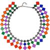 Bottega Veneta Enameled Oxidized Silver Necklace in Silver - Lyst