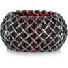 Bottega Veneta Oxidizedsilver Cage Ring in Silver - Lyst