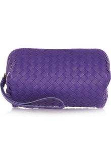 Bottega Veneta Intrecciato Leather Cosmetics Case - Lyst