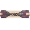 Burberry Prorsum Leathertrimmed Crocheted Waist Belt in Purple (ebony) - Lyst