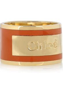 Chloé Holly Enameled Brass Ring - Lyst