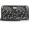 Dolce & Gabbana Pvccoated Lace and Leather Wallet in Black - Lyst