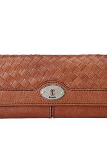 Fossil Maddox Woven Flap Clutch - Lyst