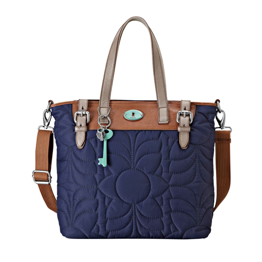 Fossil Keyper Nylon Tote in Blue (true navy) Lyst