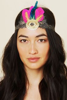 Free People Gilded Feather Headdress - Lyst