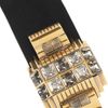 Gucci Swarovski Crystal Suede Belt in Black - Lyst