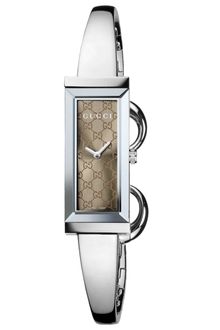 Gucci Womens Swiss Gframe Stainless Steel Bangle Bracelet 14x34mm - Lyst