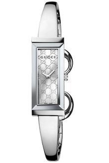 Gucci Womens Swiss Gframe Stainless Steel Bangle Bracelet 14x34mm - Lyst