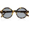 Illesteva Frieda Roundframe Acetate Sunglasses in Brown (smoke) - Lyst