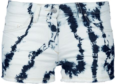Isabel Marant Tie Dye Short in Blue - Lyst