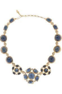 Kenneth Jay Lane 22-karat Goldplated Crystal Necklace - Lyst