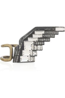Lanvin Swarovski Crystal Eagle Wing Ring - Lyst