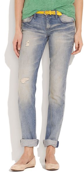Madewell Rail Straight Jeans in Roadstop Wash - Lyst