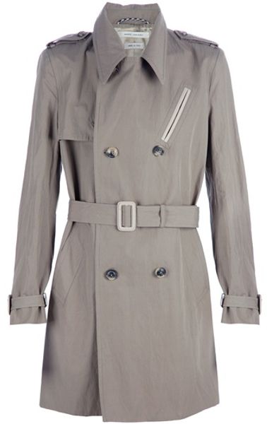 Marc Jacobs Trench Coat in Beige for Men - Lyst